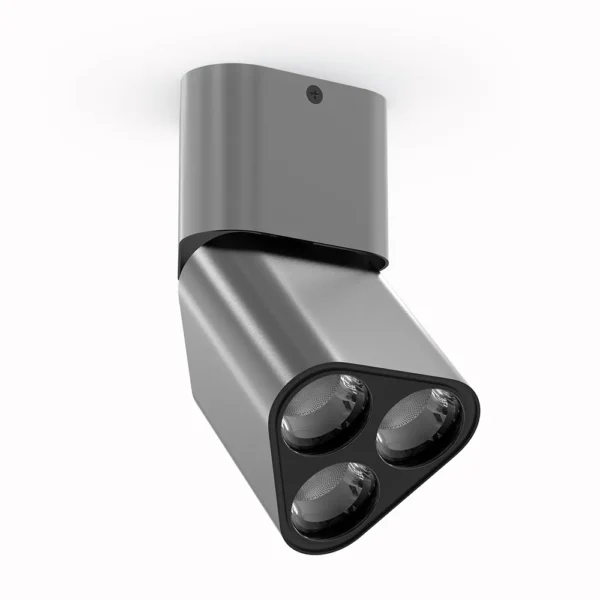 Belatrix Claro cylinder light in grey finish for premium interior lighting