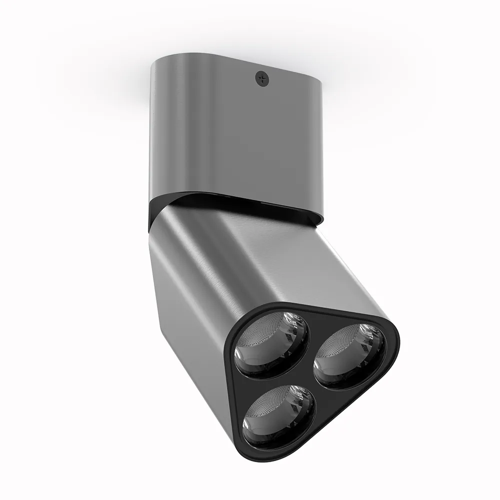 Belatrix Claro cylinder light in grey finish for premium interior lighting