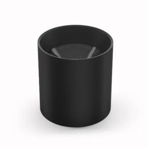 Belatrix Helix cylinder light in black finish with deep reflector for premium interior lighting