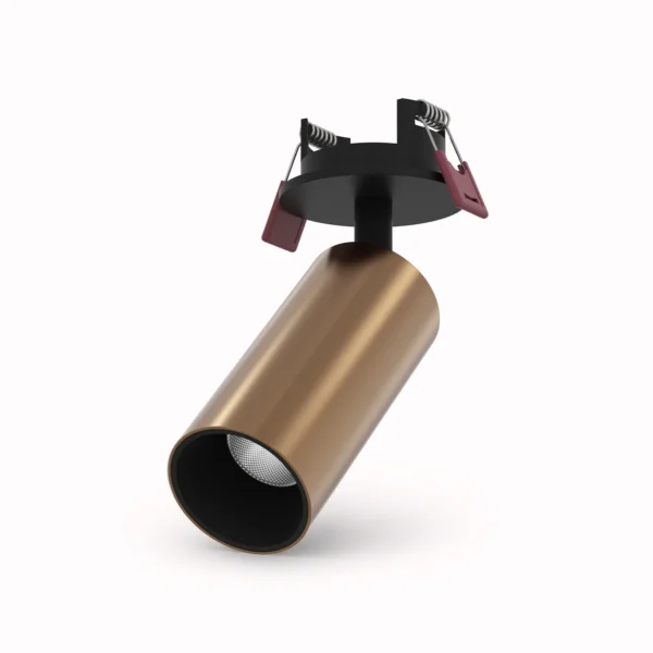 Belatrix Lara COB light in black brown finish with adjustable cylinder design for premium interior lighting
