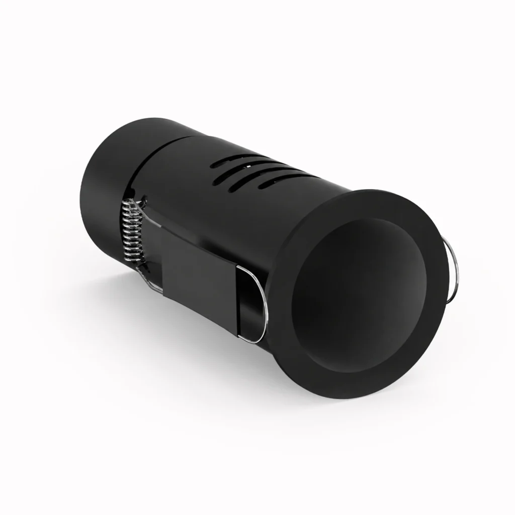 Belatrix Pencil COB light in black finish with soft recessed lens for premium interior lighting
