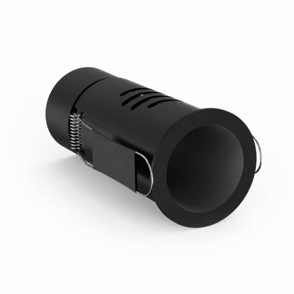 Belatrix Pencil COB light in black finish with soft recessed lens for premium interior lighting