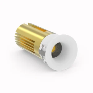Belatrix Planet COB light in PKW finish with deep recessed lens for premium interior lighting