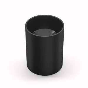Belatrix Zion cylinder light in black finish with deep reflector design for premium interior lighting